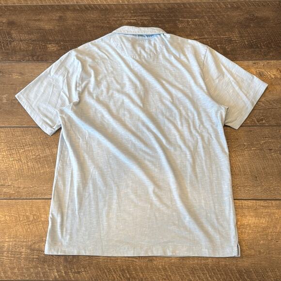 Bundle of 3 Perry Ellis Men's Short Sleeve Slub Polo Shirt Size L - Picture 7 of 13